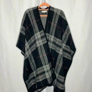 Neiman Marcus Shawl Wrap Poncho Open Front